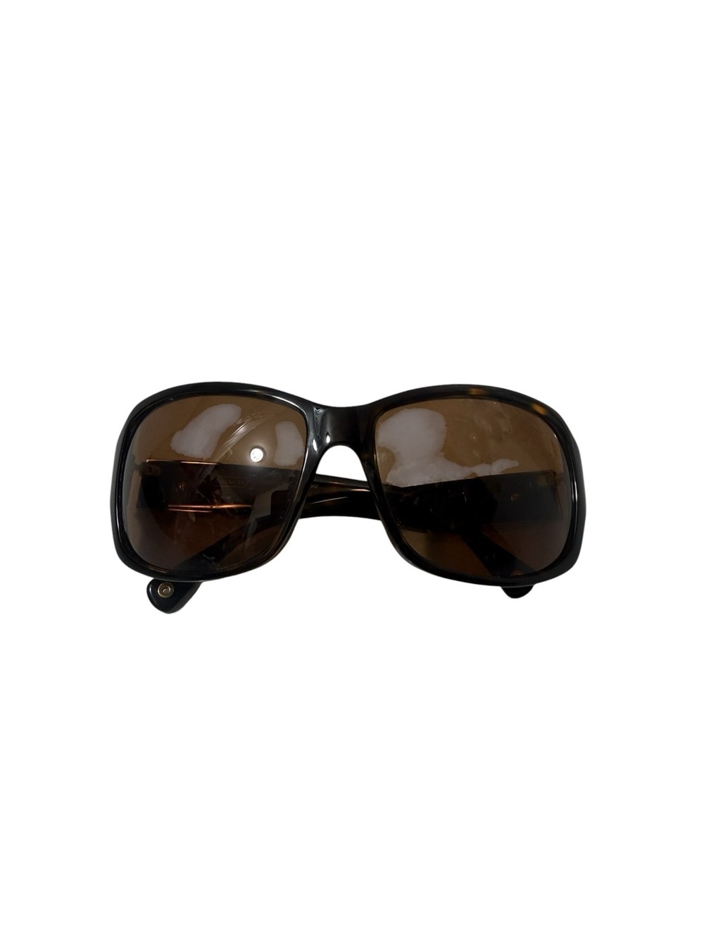 Coach Nina S494Tortoise Sunglasses featuring a dark brown tortoiseshell frame - Picture 11 of 16